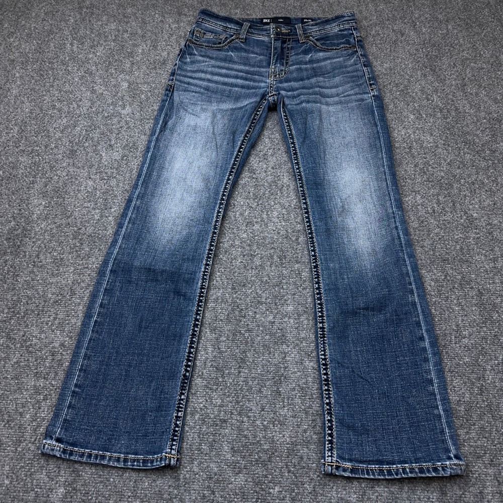 BKE Aiden Bootcut Stretch Jeans Men's 28x30 Blue Ciabatta Wash Coolmax Y2K
